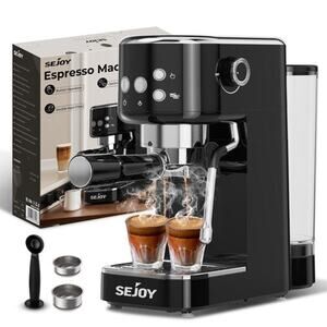 20 Bar Professional Espresso Coffee Machine with Milk Frother